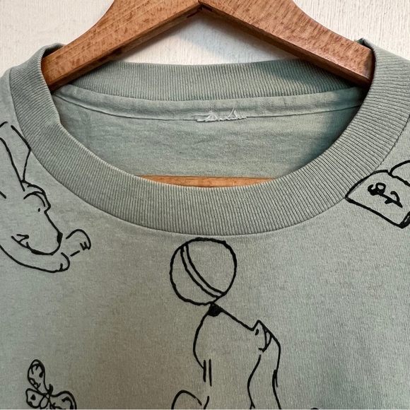Vintage James  Thurber Art T Shirt Well Worn XL Unisex Collectible - Picture 5 of 8